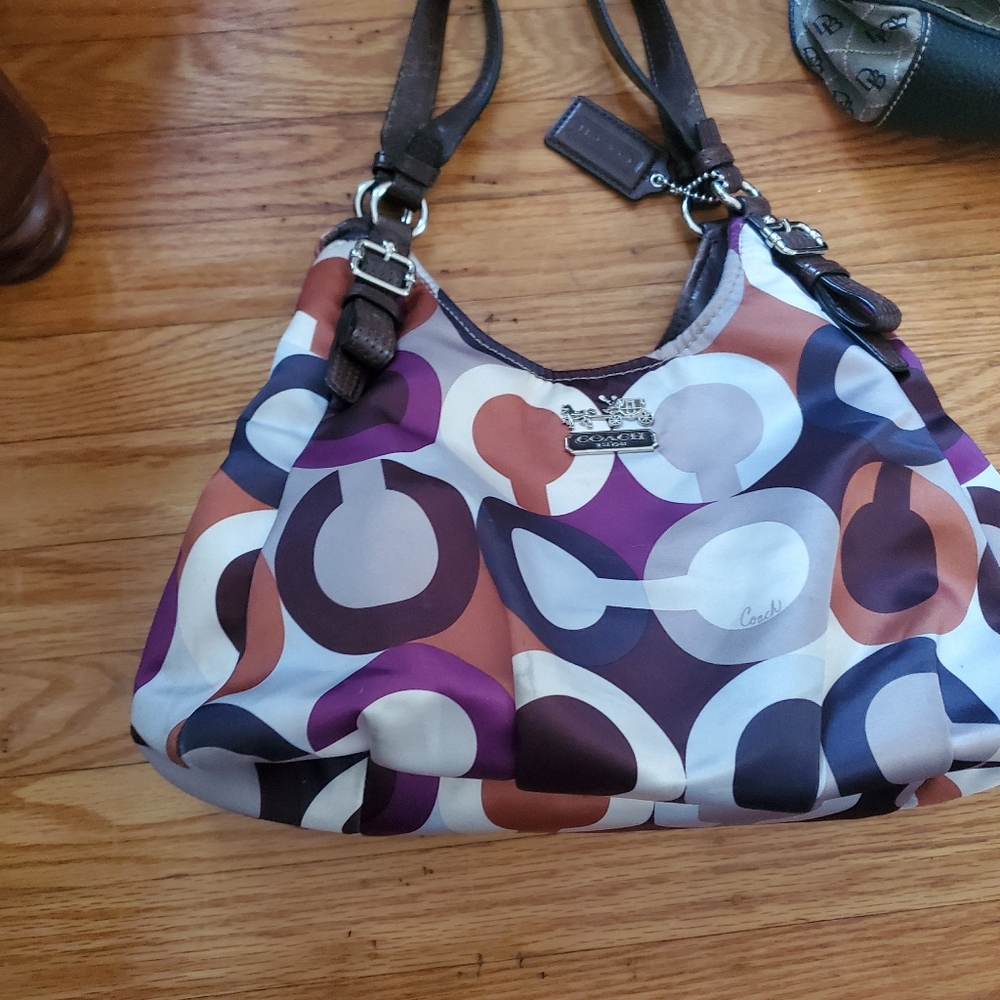 Coach SATIN  Multicolor Signature Hobo Bag - Picture 10 of 16